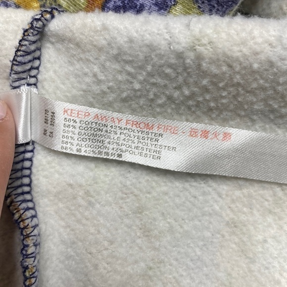 Out From Under Urban Outfitters Kacy Motif Hoddie Peace Hippie Sweatshirt Medium - Picture 6 of 7